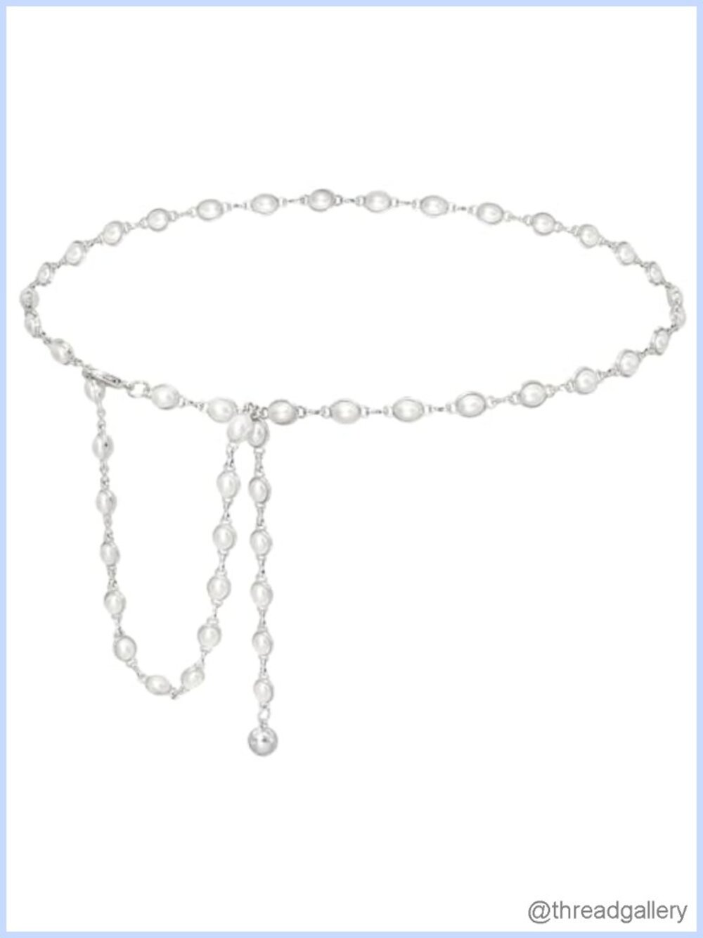 Women's Metal Waist Chain Adjustable Gold Plated Silver Plated Belt